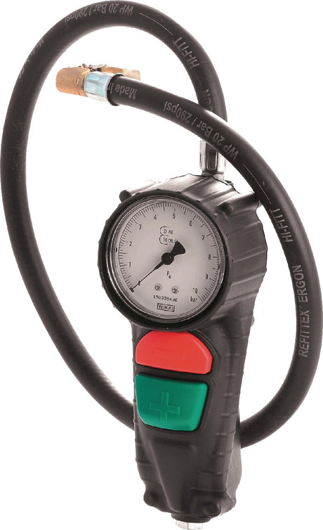 AEROTEC Handreifenfüllmesser TECH 63 geeicht mit Momentstecker – Präzise Druckluft-Reifenfüllung