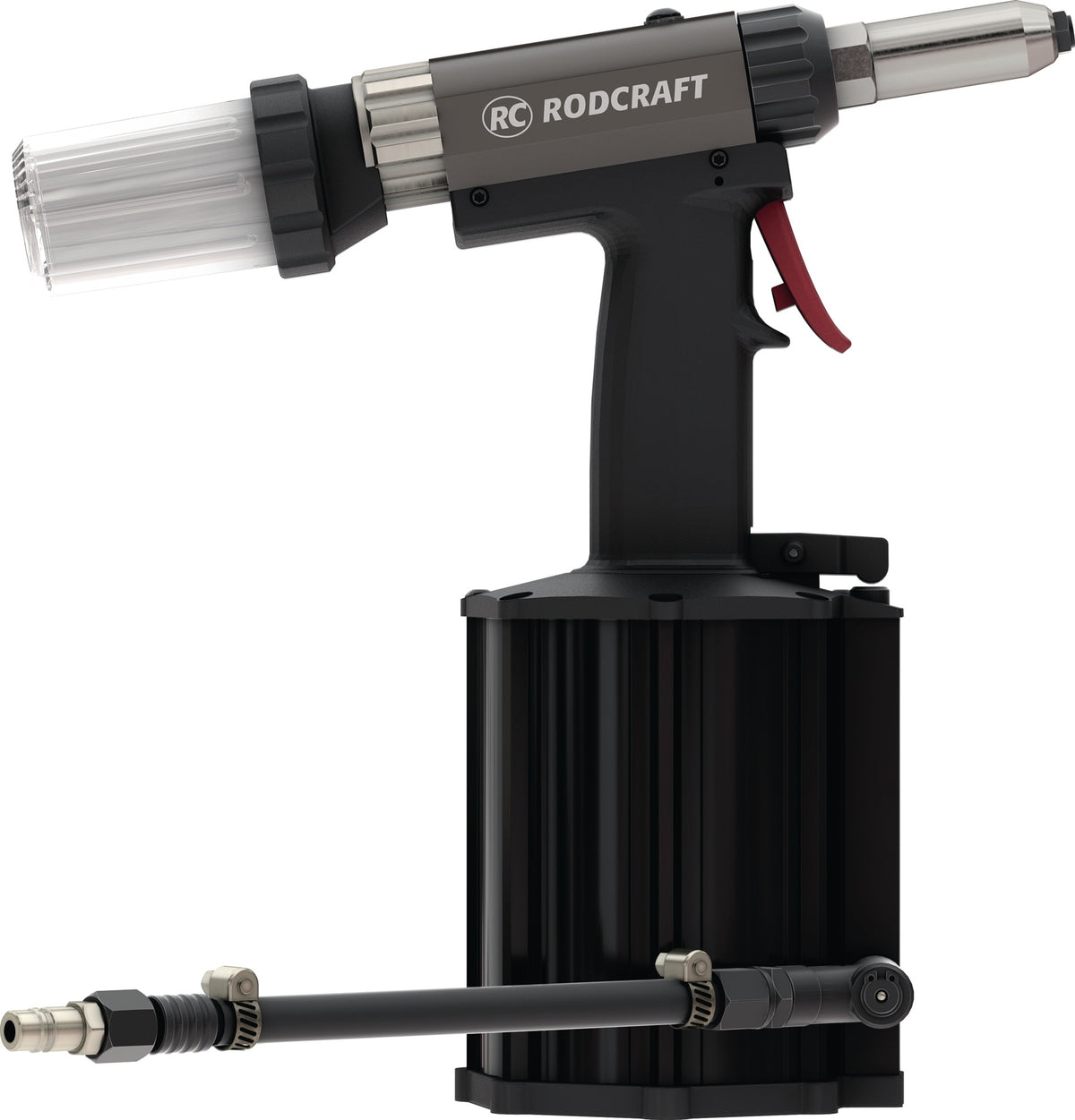 RODCRAFT Druckluftblindnietgerät RC 6748 – 21.000 N Zugkraft für Nieten 4,8–7,8 mm
