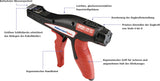 HELLERMANNTYTON Kabelbinderzange EVO9 191 mm für Kabelbinder 2–13,5 mm