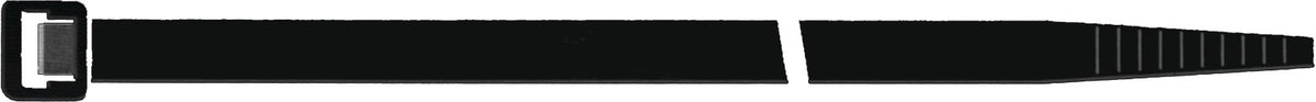 SAPISELCO Kabelbinder 280 mm x 3,5 mm Polyamid 6.6 schwarz, UV-stabil