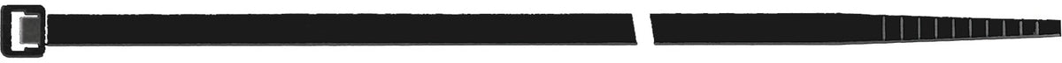 SAPISELCO Kabelbinder 280 mm x 3,5 mm Polyamid 6.6 schwarz, UV-stabil