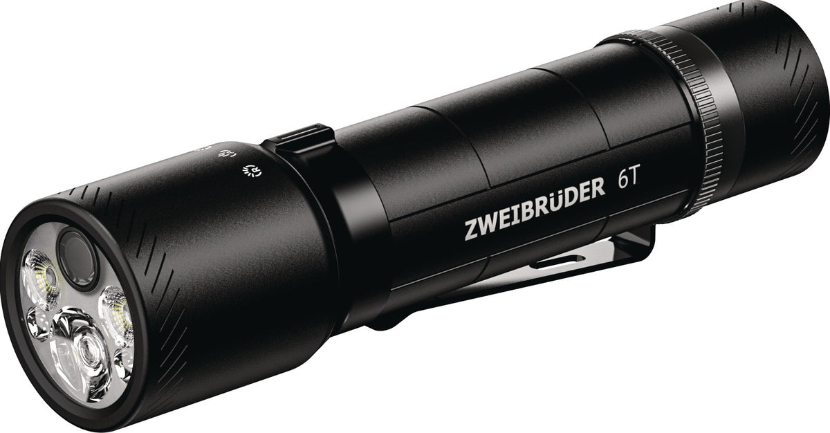ZWEIBRÜDER LED-Taschenlampe ZB4P 50-400 lm Akku Li-Ion 30-90 m schwarz