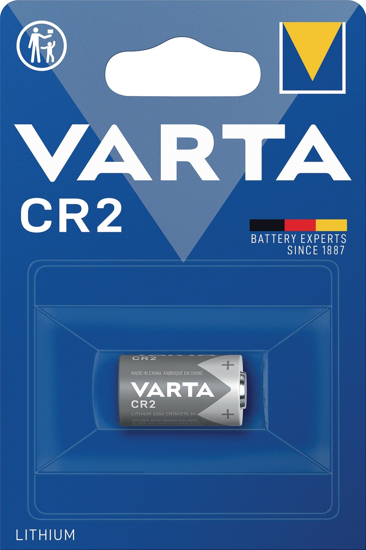 VARTA Batterie ULTRA Lithium 6 V 2CR5 1400 mAh – 1 Stück im Blister