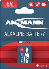 ANSMANN 9V-Block Batterie 6LP3146-E 550 mAh – Hochleistungs-Alkali-Mangan für Dauernutzung