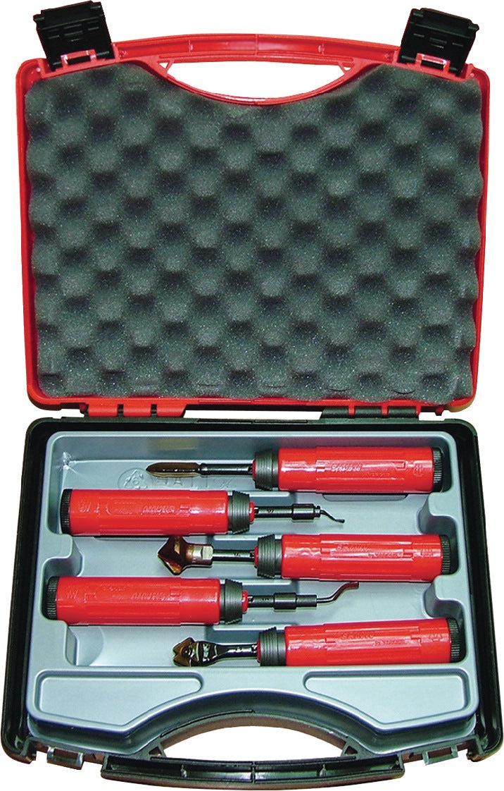 SHAVIV Entgraterset Kit Classic KPC2 – 5-teiliges Set für gerade & innenliegende Kanten