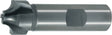 MAYKESTAG Viertelkreisprofilfräser DIN 6518B Typ N R1mm D8mm HSS-Co Weldon