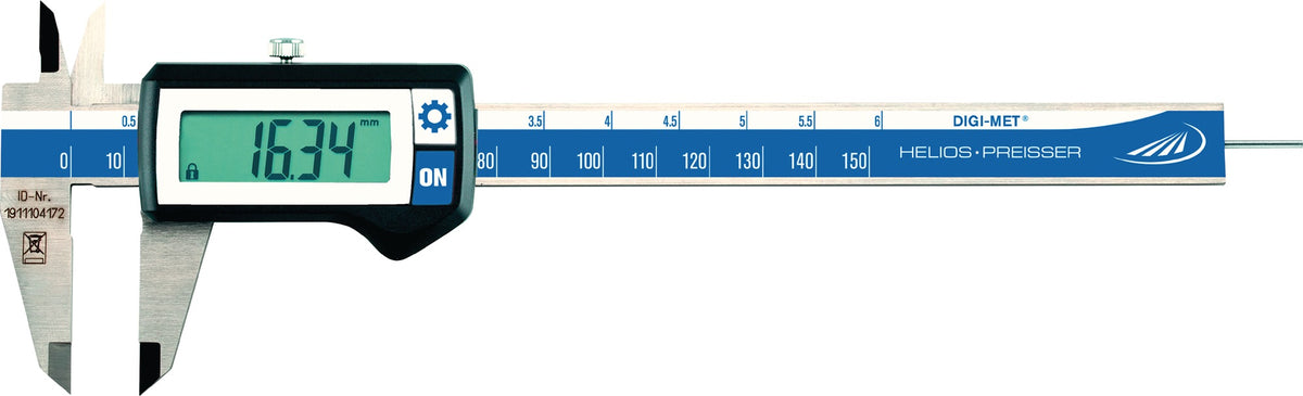 HELIOS PREISSER Messschieber DIGI-MET 150 mm digital mit induktivem Messsystem