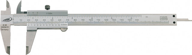 HELIOS PREISSER Taschenmessschieber DIN 862 SOFT-SLIDE 150 mm mit Feststellschraube