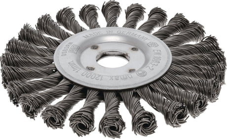 OSBORN Rundbürste TÜV-geprüft Ø125 mm gezopft 0,5 mm Draht für Winkelschleifer
