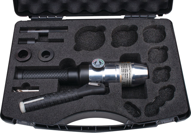 Handhydraulikstanze COMPACT® gerade 75 kN 680 bar ALFRA – für Schaltanlagen- und Steuerungsbau