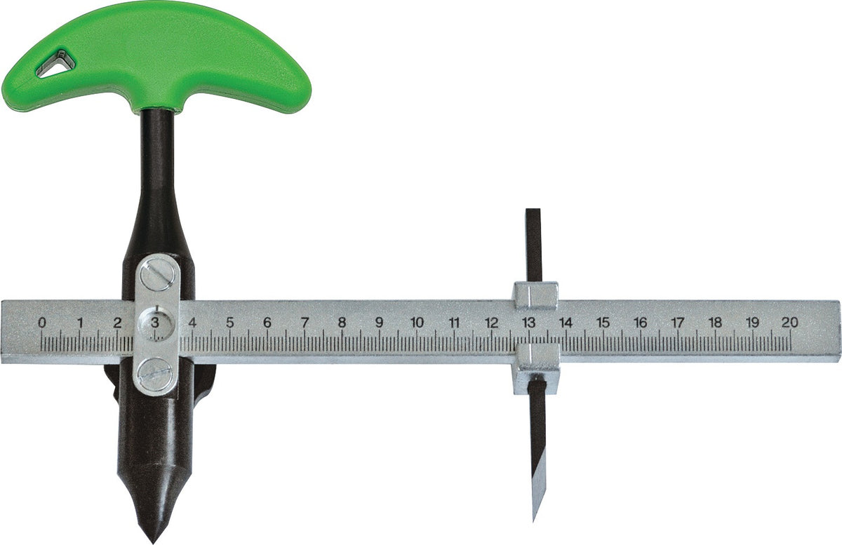 KUKKO Scheibenschneider 321 – Präzisions-Kreisschneider für Dichtungsringe, 200 mm Schneidbereich