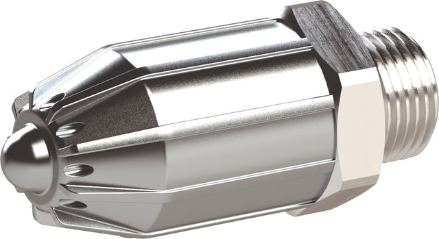 Runddüse AG Zink-Druckguss, Alu.L.41mm AD 17mm RIEGLER – Lärmreduzierend, 76 dB(A), M12 x 1,25