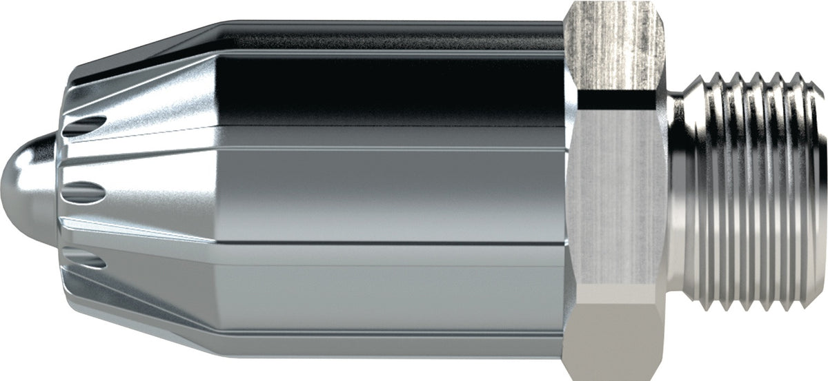Runddüse AG Zink-Druckguss, Alu.L.41mm AD 17mm RIEGLER – Lärmreduzierend, 76 dB(A), M12 x 1,25