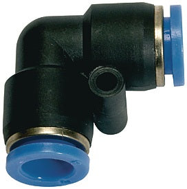RIEGLER L-Steckverbindung Blaue Serie 6 mm – Druckluft Verbinder aus Kunststoff