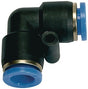 RIEGLER L-Steckverbindung Blaue Serie 6 mm – Druckluft Verbinder aus Kunststoff