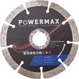 POWERMAX Diamanttrennscheibe Universal 125 mm – Segmentiert, 10 mm Segmenthöhe, für Beton, Ziegel & Mauerwerk