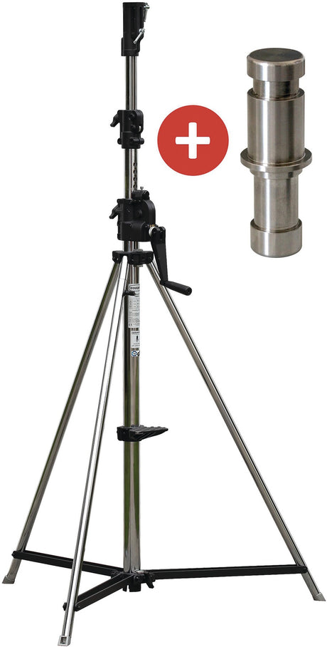 SONLUX Stativ 1850 mm aus Metall und Kunststoff für Baustellenleuchten, 22,5 kg