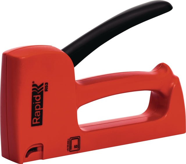RAPID Handtacker 53 ABS-Kunststoff – Leichter Handtacker mit ergonomischem Griff für A/4-10 mm Klammern