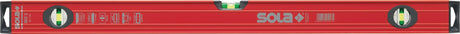 SOLA Wasserwaage Big Red 3 150 cm Aluminium rot mit zwei Griffen – 0,3 mm/m Genauigkeit