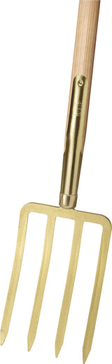 IDEAL Spatengabel leicht mit 4 Bajonettzinken, Zinkenlänge 250 mm, Eschen-T-Stiel