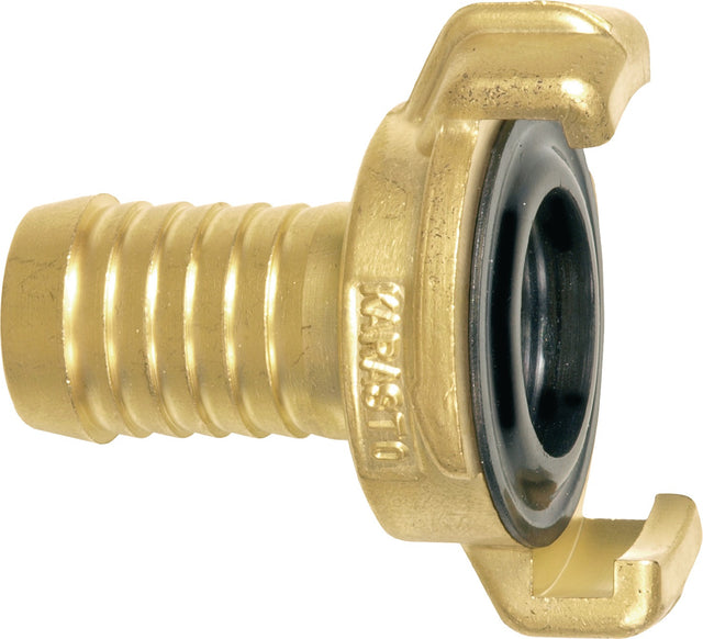 GEKA Schlauchstück Messing 13 mm (1/2") mit NBR-Dichtring