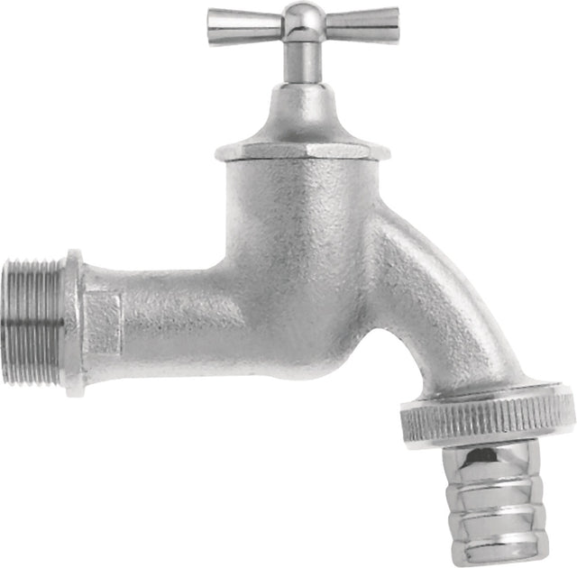 GEKA Wasserhahn MS Nenn-Gr. 13 mm (1/2 Zoll) Außengewinde – Messing matt verchromt