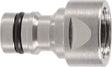 GEKA plus Hahnstecker Messing vernickelt mit Innengewinde G 1/2 Zoll – 10 Stück