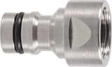 GEKA plus Hahnstecker Messing vernickelt mit Innengewinde G 1/2 Zoll – 10 Stück