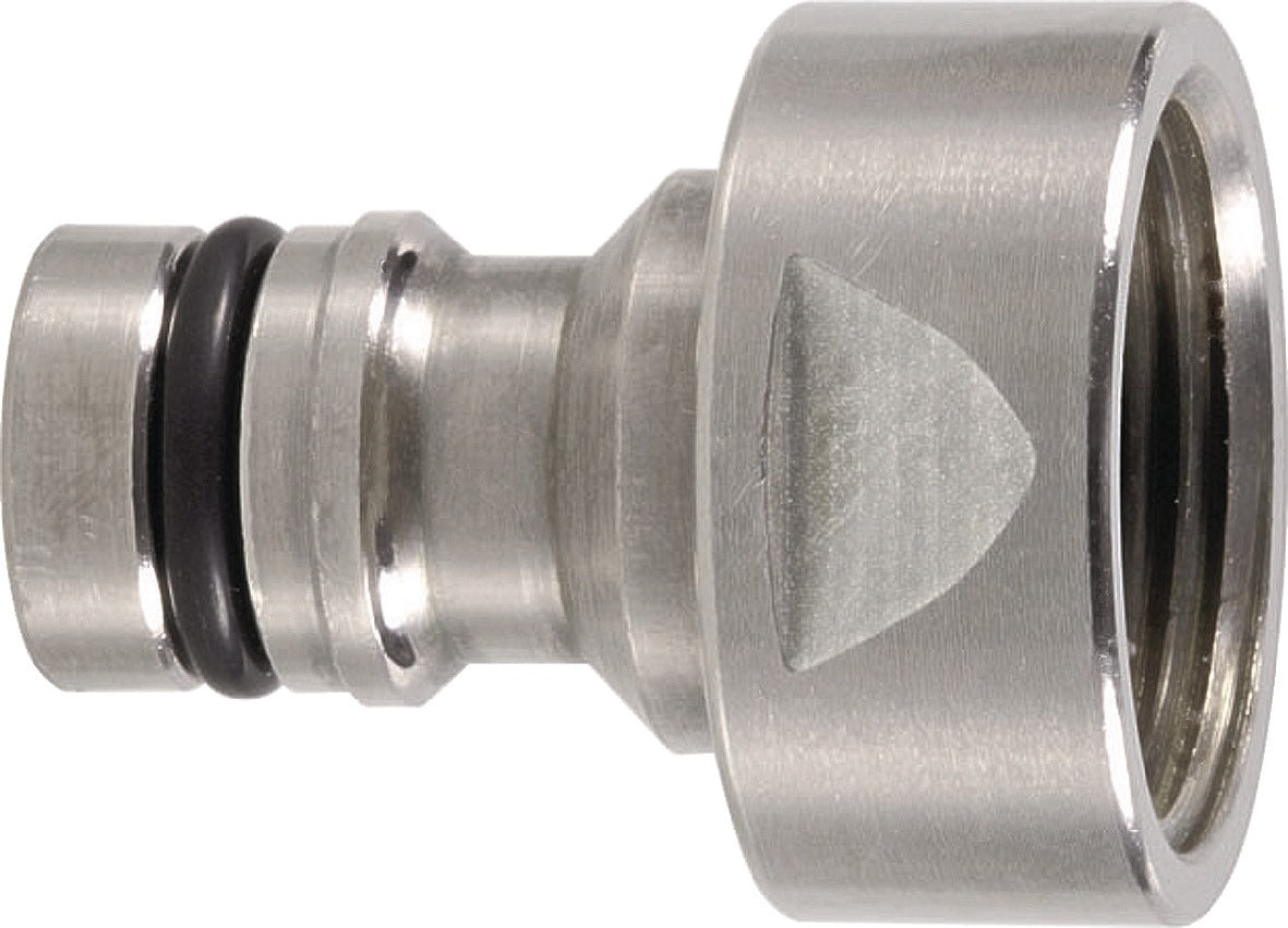 GEKA plus Hahnstecker Messing vernickelt mit Innengewinde G 1/2 Zoll – 10 Stück
