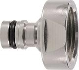 GEKA plus Hahnstecker Messing vernickelt mit Innengewinde G 1/2 Zoll – 10 Stück