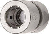 GEKA plus Schlauchstück Wasserstop 13 mm (1/2") Messing vernickelt