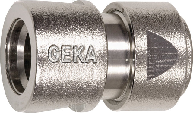 GEKA plus Schlauchstück 13 mm Messing vernickelt, 10 Stück SB-Packung von Karasto