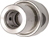 GEKA plus Schlauchstück Wasserstop 13 mm (1/2") Messing vernickelt