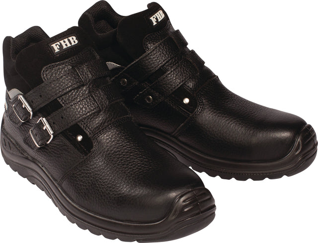 FHB Sicherheitsstiefel NORBERT S3 HRO Kuhleder schwarz Gr. 39 Weite 11