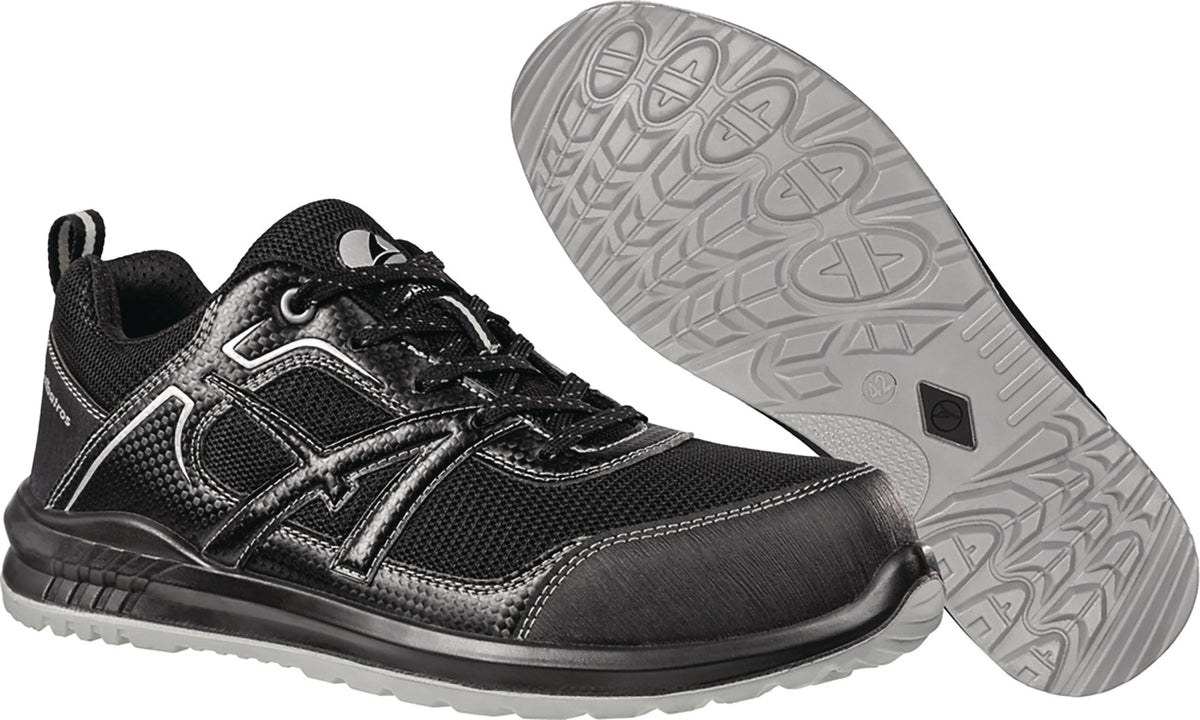 ALBATROS Sicherheitsschuh RIDER BLACK LOW S1P ESD SRC – Carbon-Mikrofaser, Fiberglaskappe, metallfrei