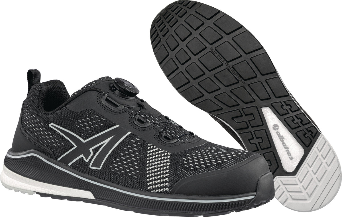 ALBATROS Sicherheitsschuh VOLTAGE BLACK LOW S1P ESD HRO SRC – Metallfreier Schutz