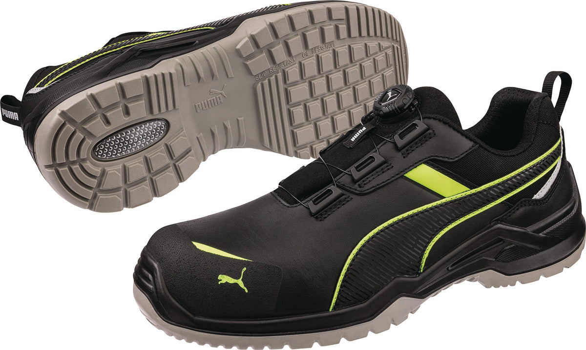 PUMA Sicherheitsschuh KRYPTON GREEN DISC LOW S3S ESD – Fiberglaskappe, ESD, Gr. 35