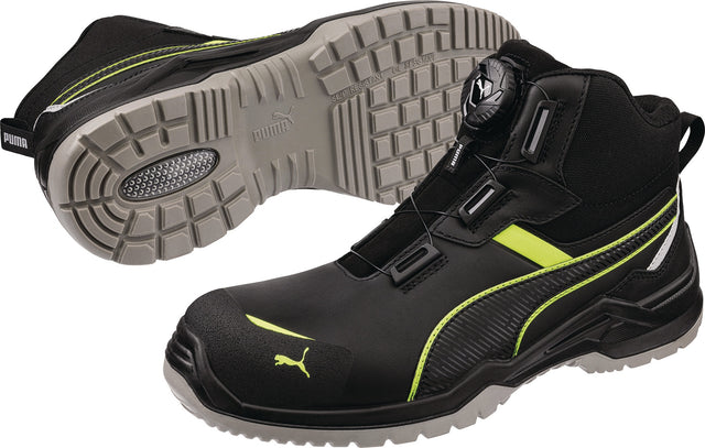 PUMA Sicherheitsstiefel Krypton Green Mid Disc S3S ESD – Fiberglaskappe & DISC-Schnürsystem