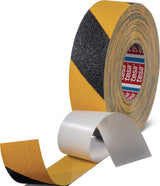tesa Antirutschklebeband extra stark 60954 – 18 m x 50 mm, schwarz/gelb, R13