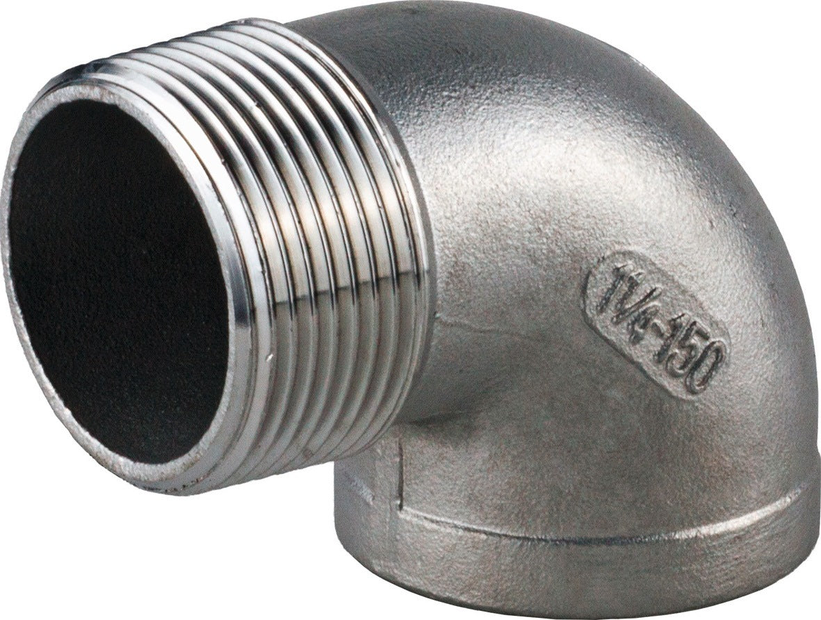 SPRINGER Gewindefitting 90° IG/AG NPS 1/2 Zoll – Edelstahl V4A