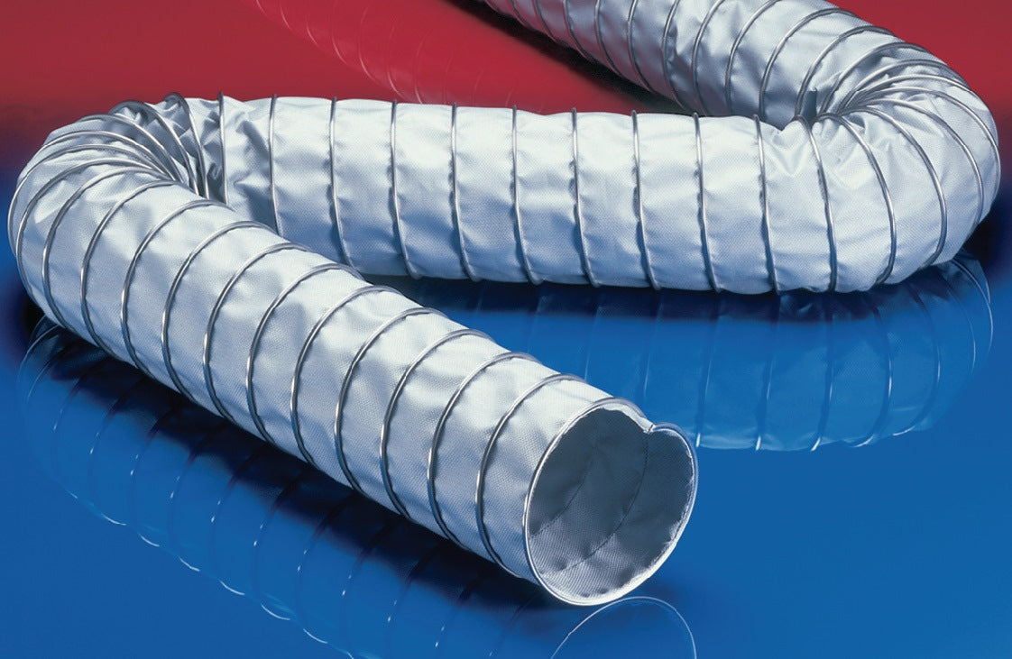 NORRES Absaugschlauch CP HiTex 480, ID 50-51 mm, AD 62 mm, 6 m Rolle, hitzebeständig bis 400 °C