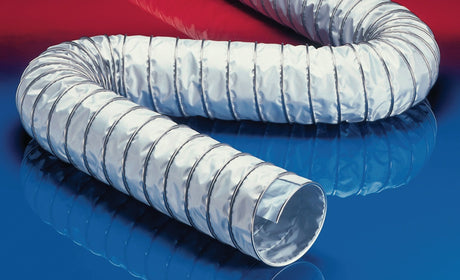 NORRES Absaug- und Gebläseschlauch CP PTFE_GLASS-INOX 471 – 50-51 mm, 6 m, bis +270 °C