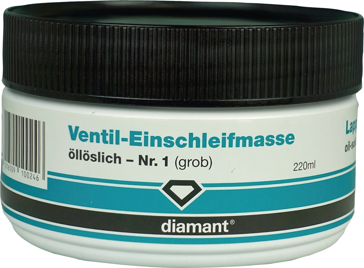 DIAMANT Ventil-Einschleifmasse K.grob grau, 220 ml Dose – für Eisen, Stahl, Guss
