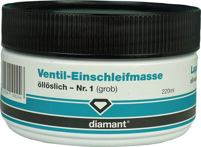 DIAMANT Ventil-Einschleifmasse K.grob grau, 220 ml Dose – für Eisen, Stahl, Guss
