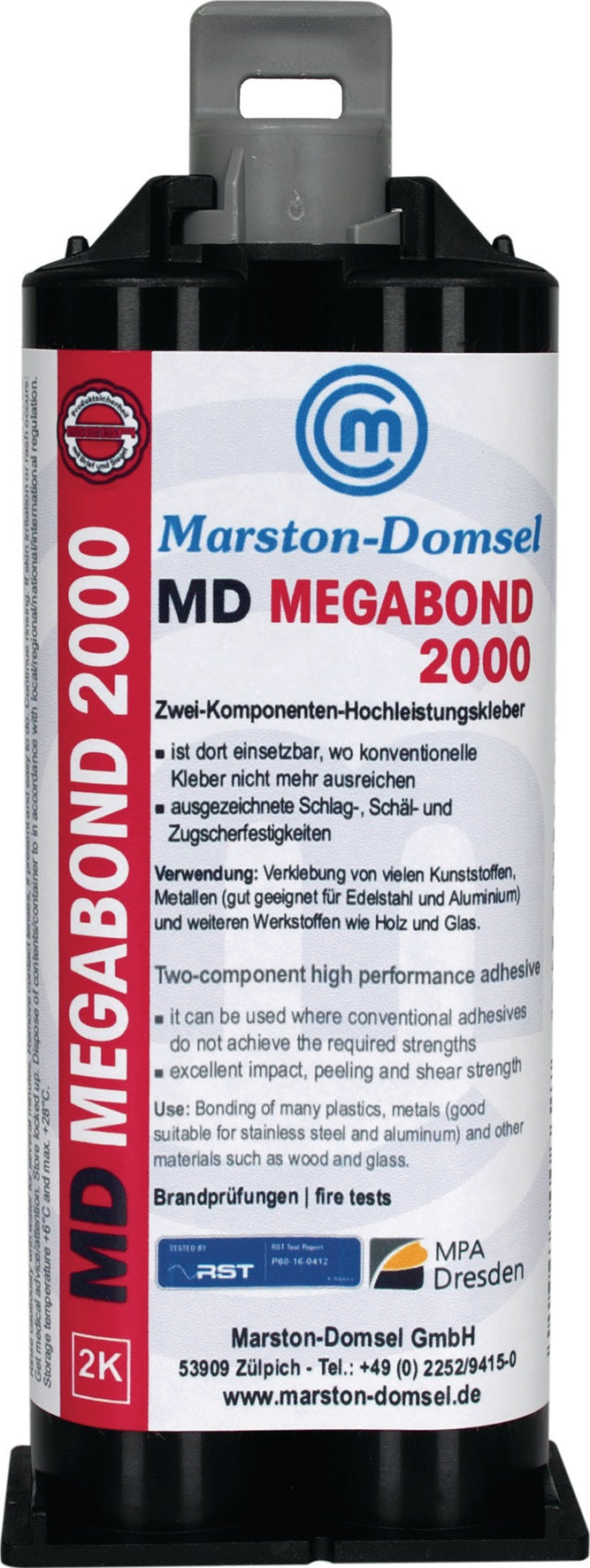 MARSTON MD-Megabond 2000 2K-Hochleistungskleber 25g milchig Doppelspritze