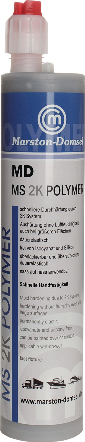MARSTON 2K-Hybrid-Polymer MD-MS 300g hellgrau Peelerkartusche – 16 Stück