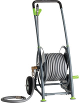 GEKA plus P25SST Schlauchwagen – 25 m Wasserschlauch, pulverbeschichteter Stahl, G 3/4 Zoll