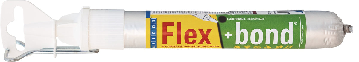 WEICON Flex+bond® Kleb- und Dichtstoff weiß 85 ml – 12er-Pack, universell, dauerelastisch