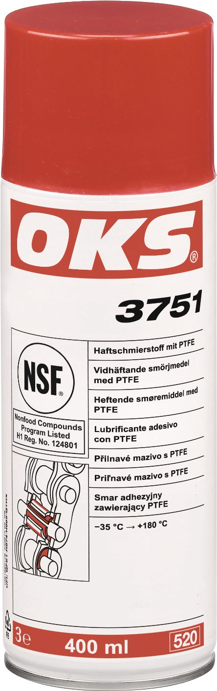 OKS 3751 Haftschmierstoff mit PTFE, NSF H1, 400 ml Spraydose – 12 Stück