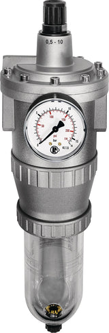 RIEGLER Filterregler BG I G 1/4 Zoll 0,5-10 bar 900 l/min – Druckluftregler mit Zentrifugalabscheider